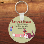 退職したナース キーホルダー (正面)