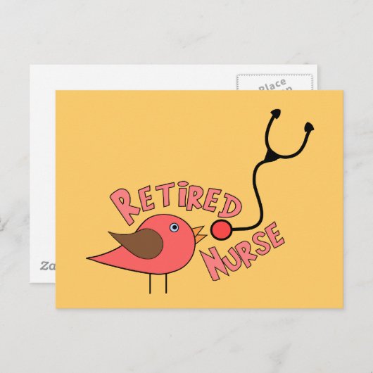 退職したナース ポストカード (正面/裏面)