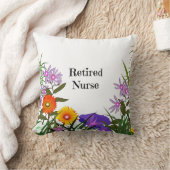 退職したナース、人気があるフローラデザイン クッション (ブランケット)