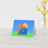 退職したナース、梱包済み、使いやすさ カード (黄色い花)