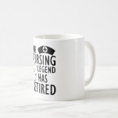退職したナース – 看護レジェンドは退職したb コーヒーマグカップ (正面右)