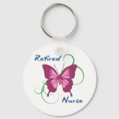 退職したナース(蝶) キーホルダー (正面)