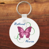 退職したナース(蝶) キーホルダー (正面)