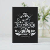 退職したバイクもしくは自転車に乗る人 カード (スタンド正面)