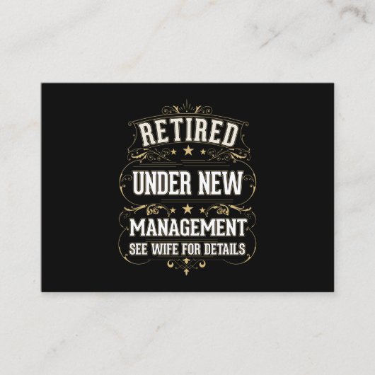 退職したパパ退職男妻 名刺 (正面)