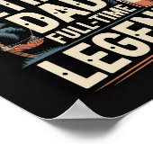 退職したパパ- Full-Time Legend Poster | 壁おもしろい ポスター (角)