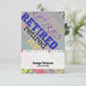 退職したパーティの招待状1 招待状 (スタンド正面)