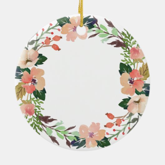 退職したフローラ初めてのクリスマスオーナメント セラミックオーナメント (裏面)