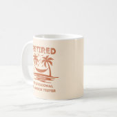 退職したプロフェッショナルハンモックおもしろい計退職した コーヒーマグカップ (正面左)