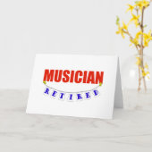 退職したミュージシャン カード (黄色い花)