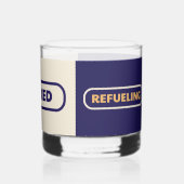 退職したリラックス，給油飲み物用品セット ウイスキーグラス (裏面)