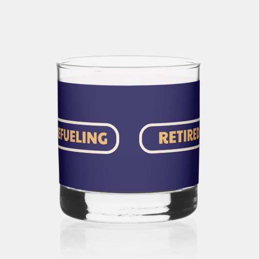 退職したリラックス，給油飲み物用品セット ウイスキーグラス (右)