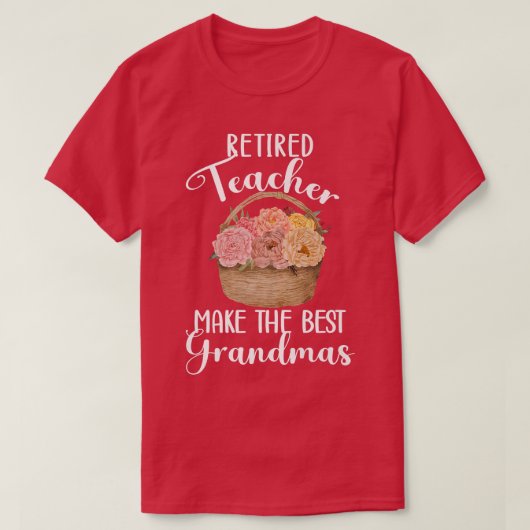 退職した先生おばあん先生退職 Tシャツ (デザイン正面)