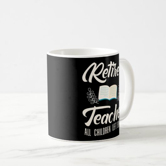 退職した先生の後ろの全離れ子 コーヒーマグカップ (正面右)