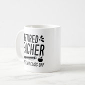 退職した先生の授業を休んだ コーヒーマグカップ (正面左)