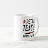 退職した先生の授業を休んだ コーヒーマグカップ (正面右)
