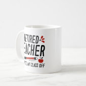 退職した先生の授業を休んだ コーヒーマグカップ (正面左)