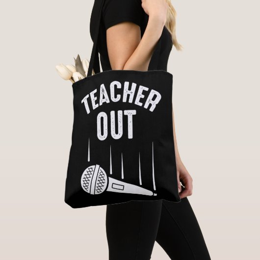 退職した先生アウトマイク廃棄の退職 トートバッグ (クローズアップ)