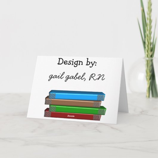 退職した先生カードブックデザイン カード (裏面)