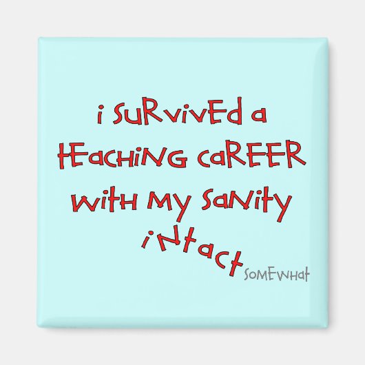 退職した先生ギフト、笑わされることわざ マグネット (正面)