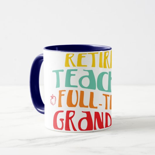 退職した先生フルタイム祖母 マグカップ (正面左)