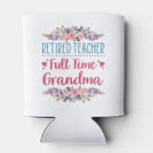 退職した先生フルタイム祖母 缶クーラー (裏面)