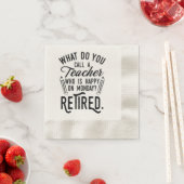 退職した先生元退職パーティー紙 縁ありカクテルナプキン (インサイチュ)