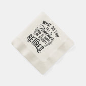 退職した先生元退職パーティー紙 縁ありカクテルナプキン (角)