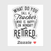 退職した先生校長退職 シール (シート)