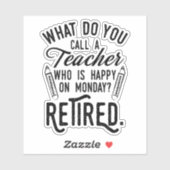 退職した先生校長退職 シール (シート)