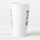 退職した先生退任カスタム長 カフェラテマグ (正面)