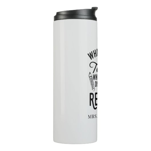 退職した先生退任カスタム長 タンブラー (回転左)