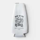 退職した先生退任カスタム長 ボトルクーラー (正面)