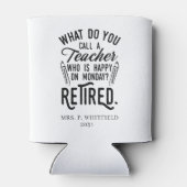 退職した先生退任カスタム長 缶クーラー (裏面)