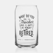 退職した先生退職パーティーカスタム記念 ガラス缶 (裏面)