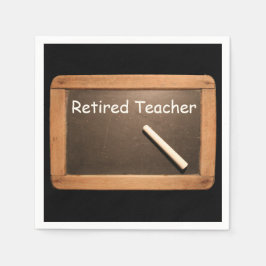 退職した先生退職紙ナプキン スタンダードカクテルナプキン