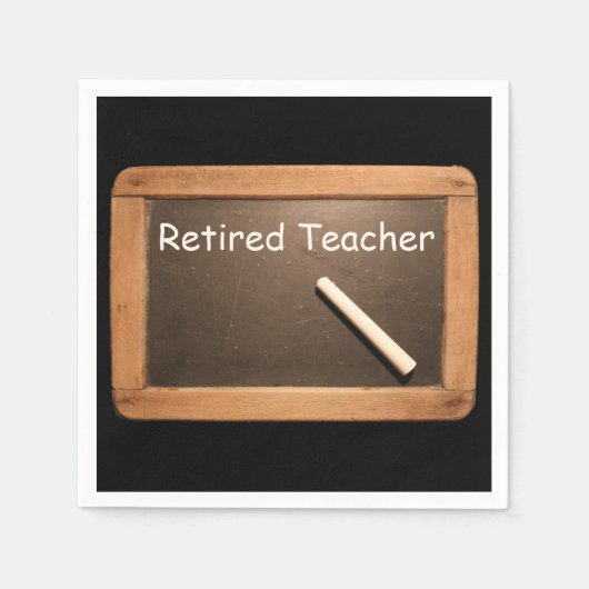 退職した先生退職紙ナプキン スタンダードカクテルナプキン (正面)