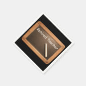 退職した先生退職紙ナプキン スタンダードカクテルナプキン (角)