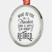 退職した先生院長 メタルオーナメント (左)