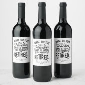 退職した先生院長 ワインラベル (ボトル)
