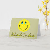 退職した先生黄 カード (黄色い花)