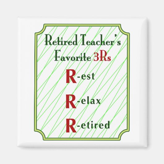 退職した先生3R – マグネット (正面)