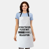 退職した先生、おもしろい先生 エプロン (着用した状態)