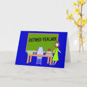 退職した先生 カード (黄色い花)