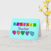 退職した先生 カード (黄色い花)