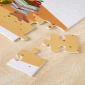 退職した先生、ビーチシーン ジグソーパズル (側面)