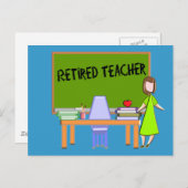 退職した先生 ポストカード (正面/裏面)