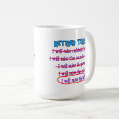 退職した先生「子供恋しく思にプレゼントおもしろい」 コーヒーマグカップ (正面右)