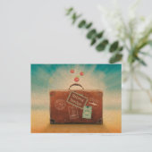 退職した先生、旅行時間の増加 ポストカード (スタンド正面)