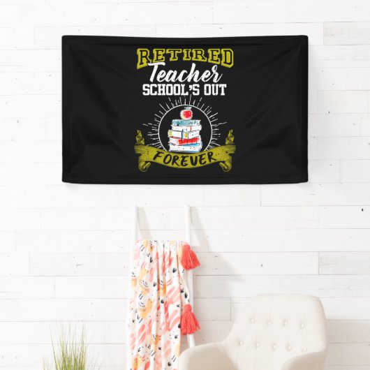 退職した先生- School_s Out Forever 横断幕 (インサイチュ)